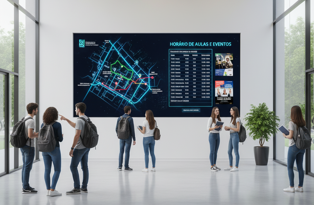A tecnologia do painel de LED transforma a comunicação institucional em algo dinâmico e eficaz.