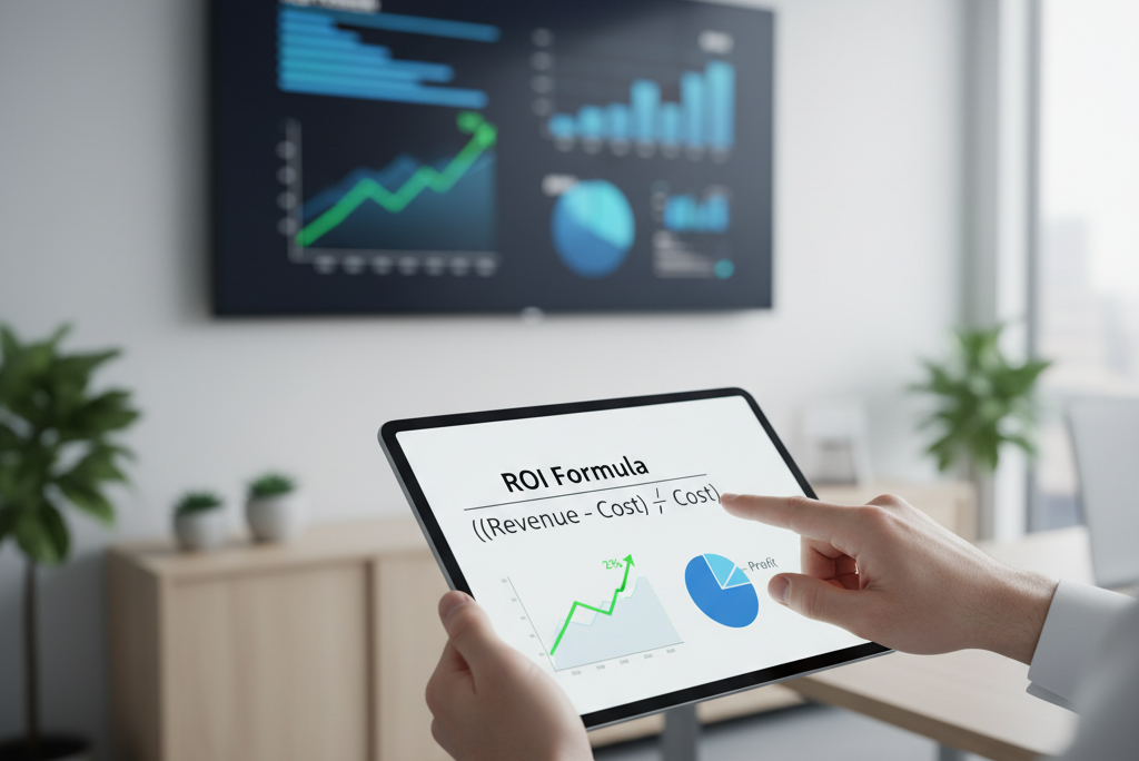 Traduzindo impacto visual em lucro: a fórmula essencial para justificar seu investimento.