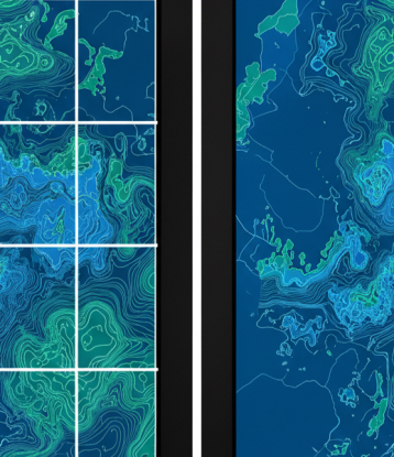 A diferença mais crítica: a borda do LCD interrompe a mensagem, enquanto o LED oferece continuidade total.